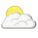 Partly cloudy