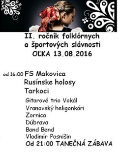 II. ročník folklórnych a športových slávnosti – fotografia 1