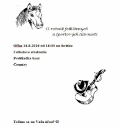 II. ročník folklórnych a športových slávnosti – fotografia 2